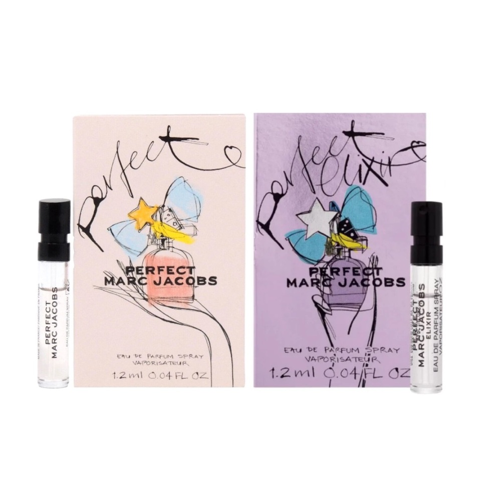 MARC JACOBS Perfect and Perfect Elixir EDP Samples - .04 oz ea NEW